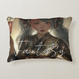 Aesthetic / Dark Fantasy Girl Decorative Cushion