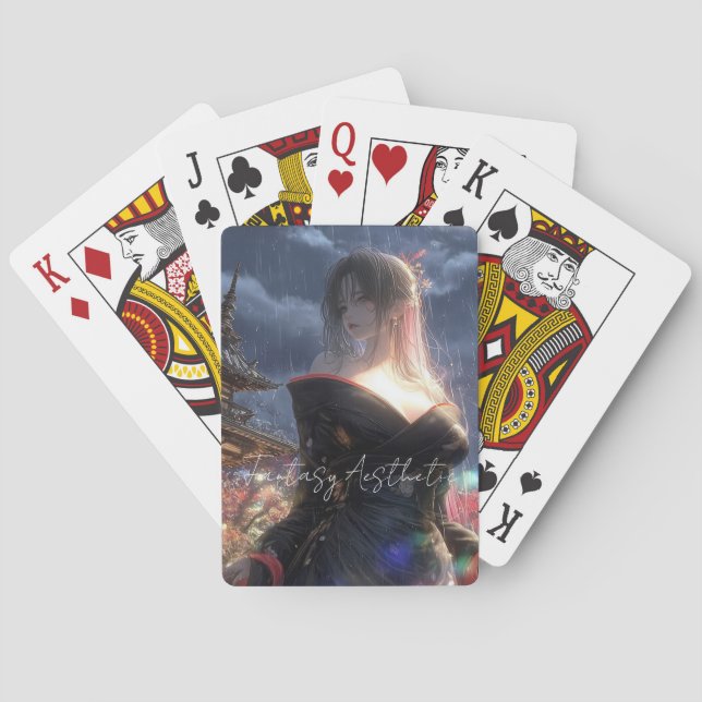 Aesthetic / Dark Fantasy Girl Playing Cards (Back)