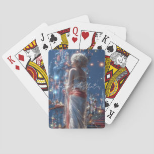 Aesthetic / Dark Fantasy Girl Playing Cards
