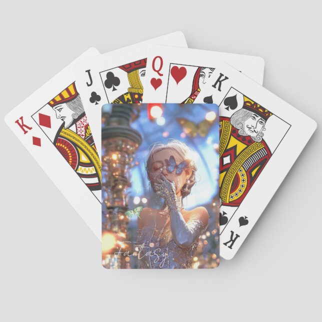 Aesthetic / Dark Fantasy Girl Playing Cards (Back)