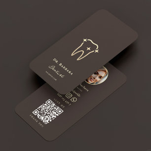 Aesthetic Dental Cosmetic Dentist Espresso Business Card
