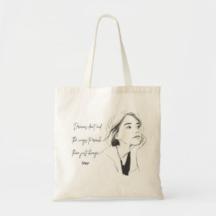 Aesthetic Dreams Quote Tote Bag