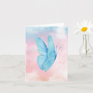Aesthetic dreamy butterfly  card
