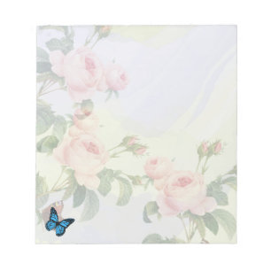 aesthetic ephemeral pink design notepad