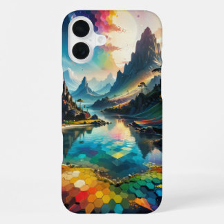 Aesthetic Fantasy Landscape iPhone 16 Plus Case
