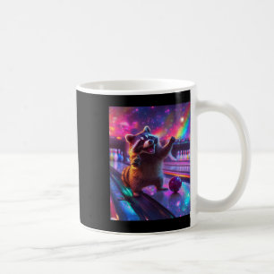 Aesthetic Fantasycore Racoon Bowling Funny Coffee Mug