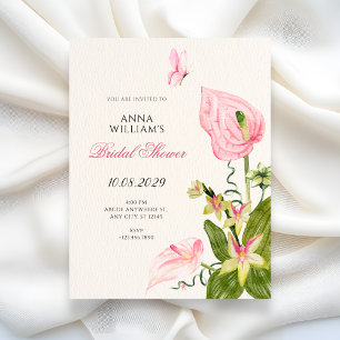 Aesthetic floral bloom bridal shower invitation