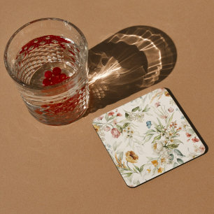 Aesthetic floral  coaster