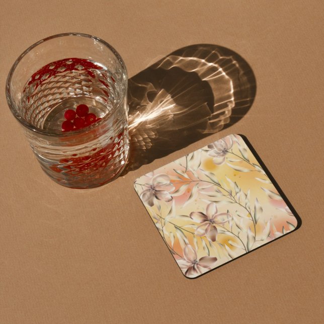 Aesthetic floral  coaster (Creator Uploaded)