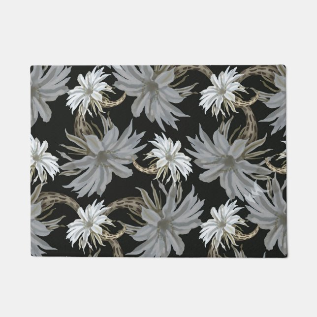 Aesthetic floral  doormat (Front)