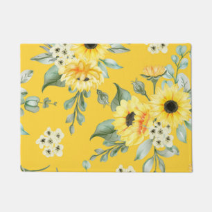 Aesthetic floral  doormat