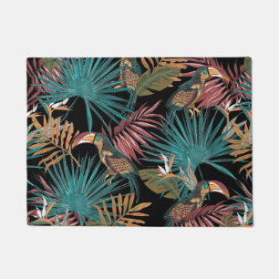 Aesthetic floral doormat