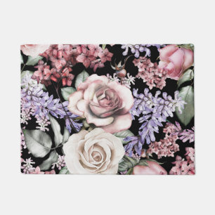 Aesthetic floral  doormat