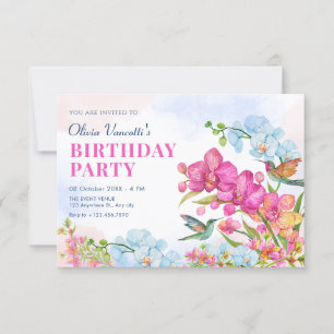 Aesthetic floral  invitation