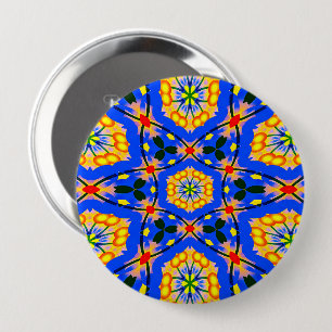 Aesthetic Floral Pattern 10 Cm Round Badge