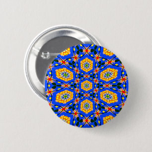 Aesthetic Floral Pattern 6 Cm Round Badge