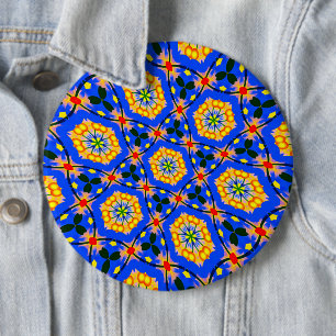 Aesthetic Floral Pattern 6 Cm Round Badge