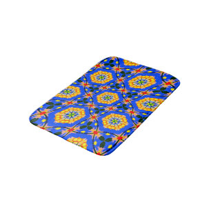 Aesthetic Floral Pattern Bath Mat