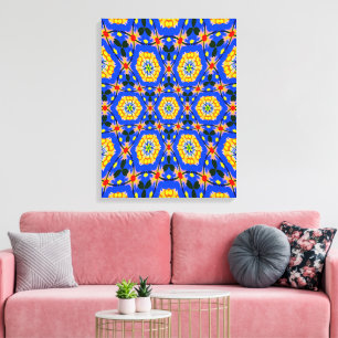 Aesthetic Floral Pattern Canvas Print