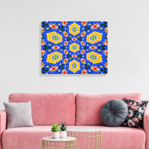 Aesthetic Floral Pattern Canvas Print