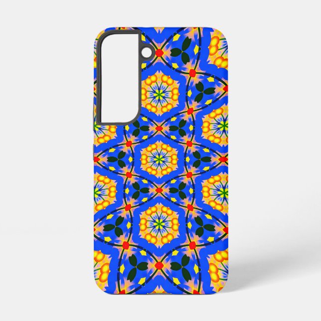 Aesthetic Floral Pattern Samsung Galaxy S22 Case (Back)