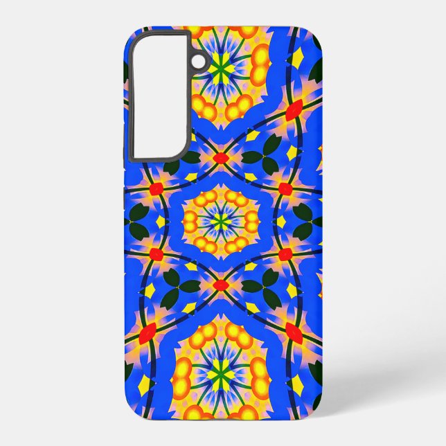Aesthetic Floral Pattern Samsung Galaxy S22+ Case (Back)