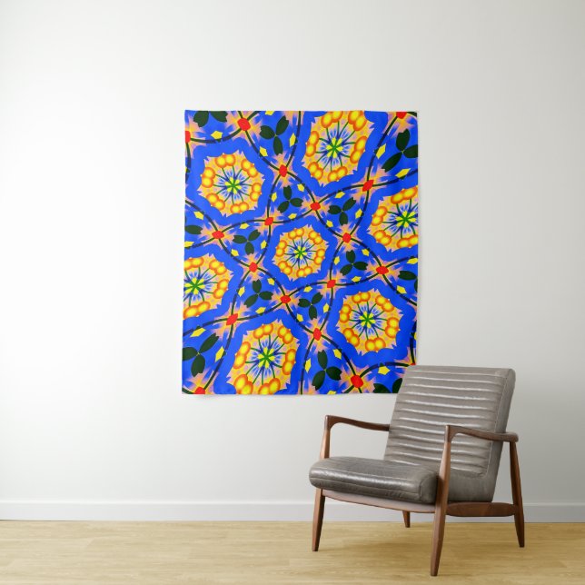 Aesthetic Floral Pattern Tapestry (In Situ)