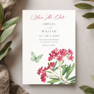 Aesthetic floral save the date