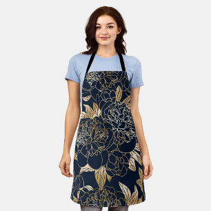 Aesthetic Floral seamless pattern Apron