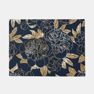 Aesthetic Floral seamless pattern   Doormat