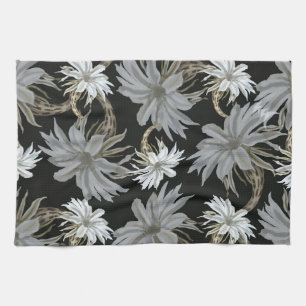 Aesthetic floral  tea towel