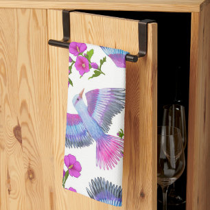 Aesthetic floral  tea towel