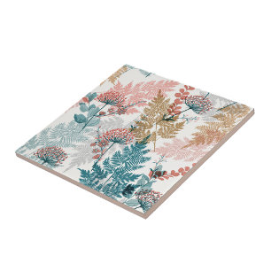 Aesthetic floral tile