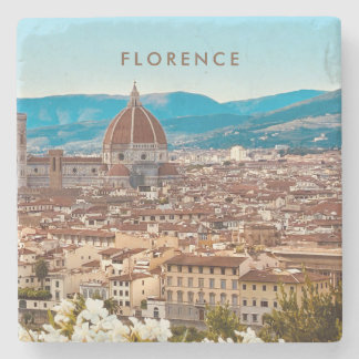 Aesthetic Florence Italy Skyline Scenic Coaster