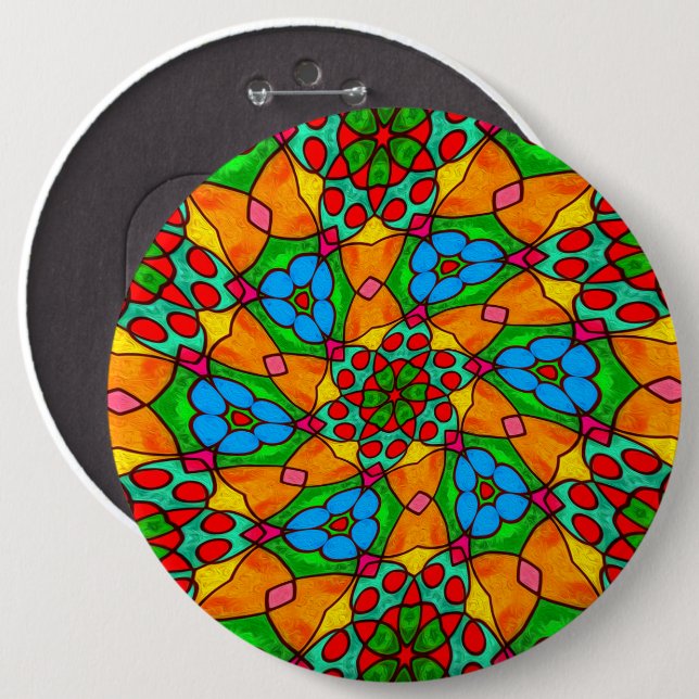 Aesthetic Flowers Pattern 6 Cm Round Badge (Front & Back)