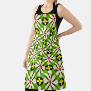 Aesthetic Flowers Pattern Apron