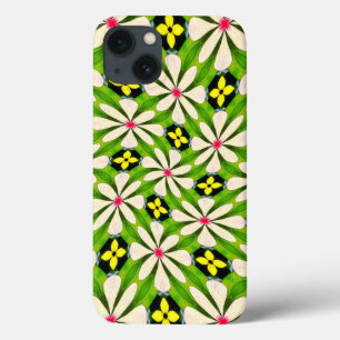 Aesthetic Flowers Pattern iPhone 13 Case