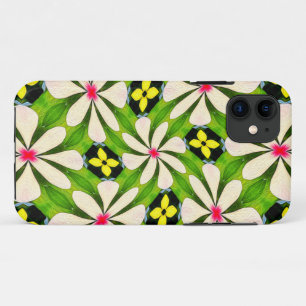 Aesthetic Flowers Pattern iPhone 11 Case