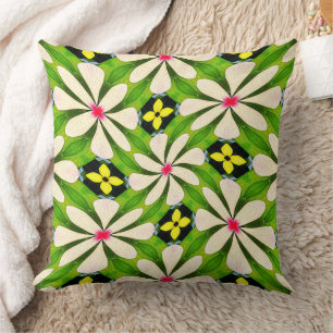Aesthetic Flowers Pattern Cushion