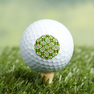 Aesthetic Flowers Pattern Golf Balls