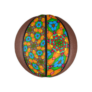 Aesthetic Flowers Pattern Mini Basketball