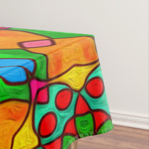 Aesthetic Flowers Pattern Tablecloth