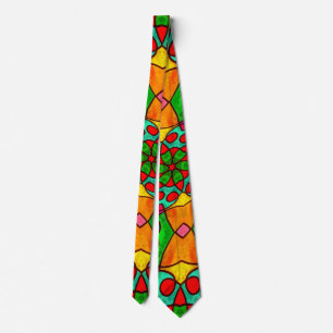 Aesthetic Flowers Pattern Tie