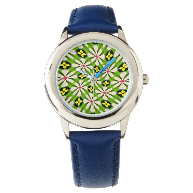 Aesthetic Flowers Pattern Watch (Front)