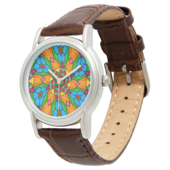 Aesthetic Flowers Pattern Watch (Angled)