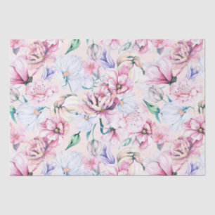 Aesthetic Flowers seamless Pattern Tissue Paper