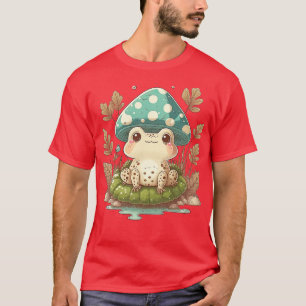aesthetic frog on Mushroom T-Shirt