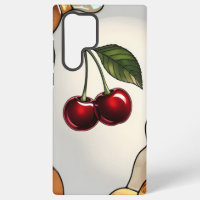 Aesthetic Fruit Stained Glass Effect Cherry