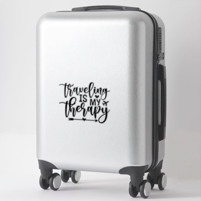 Aesthetic Funny Travel Quote Calligraphy (Suitcase)