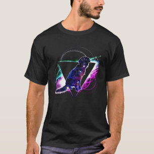 Aesthetic Galaxy Flat Coated Retriever T-Shirt